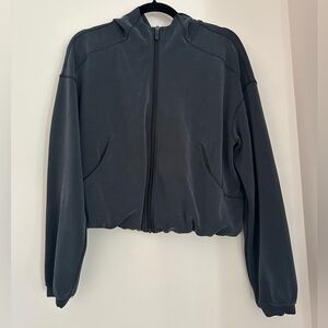 Lululemon softstreme full zip hoodie - black size 8